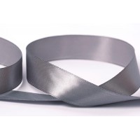 Лента атласная 25 мм ( 1 ")  "Gamma"   33 м ± 2 м №018 т.серый