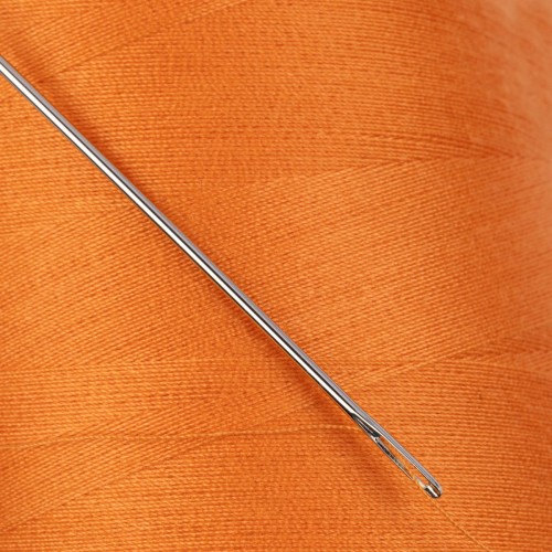 Швейные нитки (полиэстер) 40/2   "Nitka"  ( 101-200 )  4570 м №145 т.оранжевый