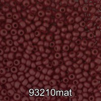 Бисер Чехия круглый 4   10/0   2.3 мм  500 г 93210 mat (Ф647) бордовый мат.