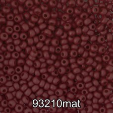 Бисер Чехия круглый 4   10/0   2.3 мм  500 г 93210 mat (Ф647) бордовый мат.