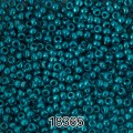 Бисер Чехия круглый 6 10/0 2.3 мм 500 г 18365 (Ф655) бирюзовый/металлик