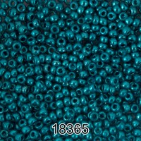 Бисер Чехия круглый 6   10/0   2.3 мм  500 г 18365 (Ф655) бирюзовый/металлик