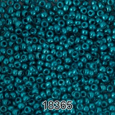 Бисер Чехия круглый 6   10/0   2.3 мм  500 г 18365 (Ф655) бирюзовый/металлик