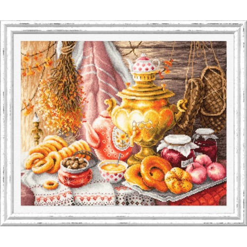 Набор для вышивания "Чудесная Игла" 050-09   "У самовара" 40 х 34 см