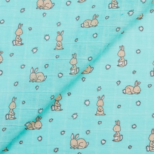 Ткань "PEPPY"   Ткань муслиновая   ФАСОВКА   SMD EMBRACE   100\% хлопок   100 х  125 см  Shannon Fabrics cotton tails aruba