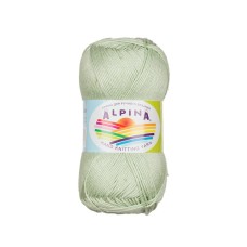 Пряжа ALPINA "ORGANICA"   80\% хлопок, 20\% лён   10 шт. х  50 г  170 м ± 8 м №07 св.серо-зеленый