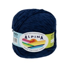 Пряжа ALPINA "RENE TWIST"   100\% хлопок   10 шт. х  50 г  125 м ± 5 м №05 т.синий