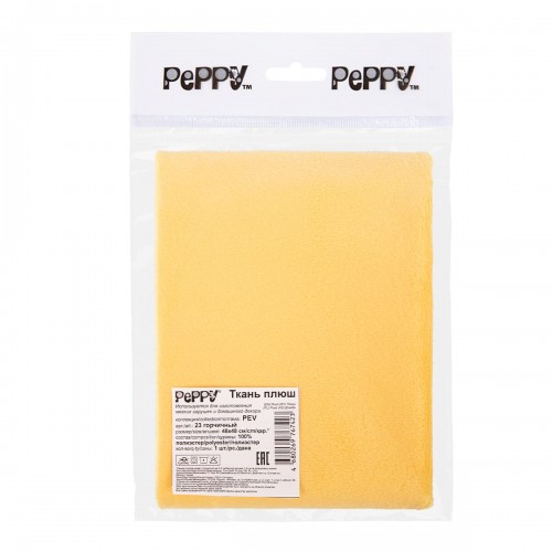 "PEPPY"   Плюш   PEV   ФАСОВКА   48 x 48 см  273 г/кв.м ± 5   100\% полиэстер 23 горчичный/mustard