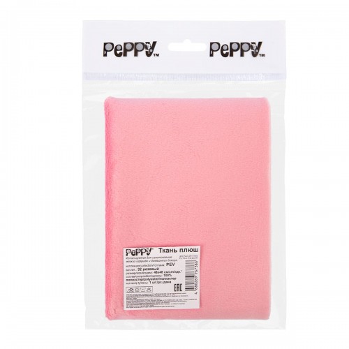 "PEPPY"   Плюш   PEV   ФАСОВКА   48 x 48 см  273 г/кв.м ± 5   100\% полиэстер 32 розовый/pink