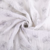 Ткань "PEPPY"   Ткань муслиновая   ФАСОВКА   EMBRACE METALLIC   100\% хлопок   100 х  125 см ± 2 см  Shannon Fabrics emmmake a wish silver
