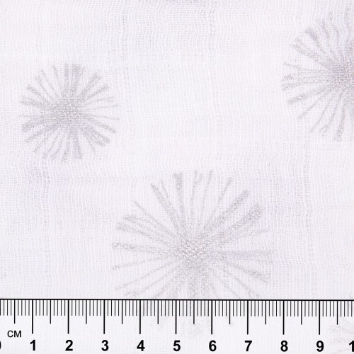 Ткань "PEPPY"   Ткань муслиновая   ФАСОВКА   EMBRACE METALLIC   100\% хлопок   100 х  125 см ± 2 см  Shannon Fabrics emmmake a wish silver
