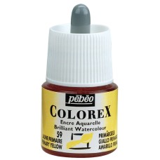 Краска акварель "PEBEO"   акварельные чернила Colorex   45 мл 341-059 желтый основной