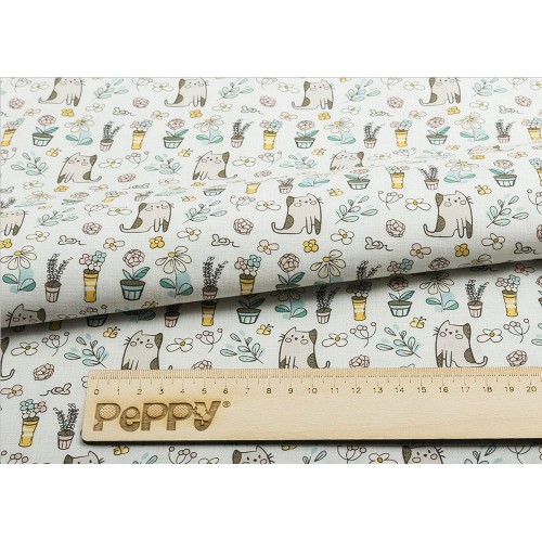 Ткань для пэчворка PEPPY   МАРТОВСКАЯ ПЕСНЯ   ФАСОВКА   50 x 55 см  146 г/кв.м ± 5   100\% хлопок МП-06 серый