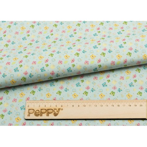 Ткань для пэчворка PEPPY   НЕЖНАЯ ИСТОРИЯ   ФАСОВКА   50 x 55 см  146 г/кв.м ± 5   100\% хлопок НИ-02 голубой