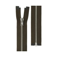 Молния Металл никель ZIP 3N   однозамковая   60 см Тип 3   10 шт  разъёмная   "Gamma" №316 коричнев.хаки