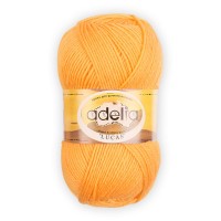 Пряжа ADELIA "LUCAS"   70\% шерсть, 30\% акрил   5 шт. х  100 г  218 м ± 10 м №03 яр.желтый