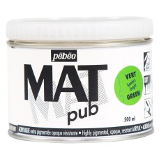 Краска акриловая "PEBEO"   экстра матовая Mat Pub №1   500 мл 257015 светло-зеленый