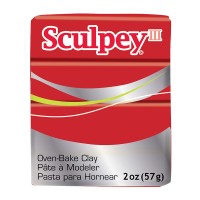 "Sculpey"   III полимерная глина   S302   57 г  СК/Распродажа 1137 маково-красный