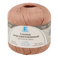 Пряжа Камтекс КТ "Хлопок мерсериз"   100\% хлопок   10 шт. х  50 г  200 м 067 пудра