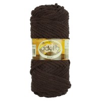 Пряжа ADELIA "MIMI"   100\% полиэстер   5 шт. х  100 г  80 м ± 4 м №12 коричневый