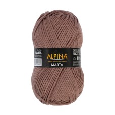Пряжа ALPINA "MARTA"   100\% тактифил   5 шт. х  100 г  120 м ± 6 м №031 серо-коричневый