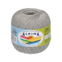 Пряжа ALPINA "LENA"   100\% мерсеризованный хлопок   10 шт. х  50 г  280 м ± 15 м №41 св.серый