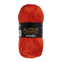 Пряжа ALPINA "ANABEL"   100\% мерсеризованный хлопок   10 шт. х  50 г  120 м ± 6 м №1041 терракотовый
