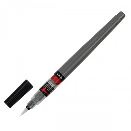 "Pentel"   Кисть с краской Colour Brush Pigment   1-10 мм   кисть XGFP-101X черный
