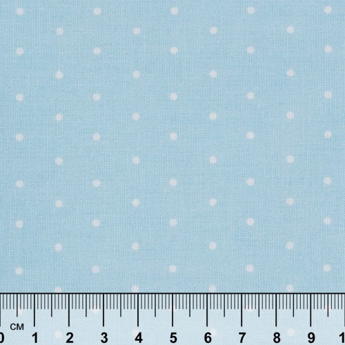 Ткань для пэчворка PEPPY   БАБУШКИН СУНДУЧОК   ФАСОВКА   50 x 55 см  140 г/кв.м ± 5   100\% хлопок БС-52 горох голубой