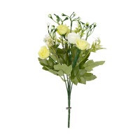 Искусственное растение "Blumentag"   ATJ-06   Растение искусственное "Роза"   32 см  5 х  1 шт. 01 белый/св.желтый