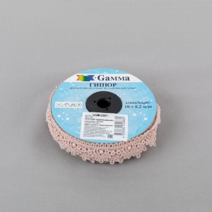 Гипюр "Gamma"   25 мм  GGM-2501   в рулоне   10 м ± 0.2   Турция пудровый