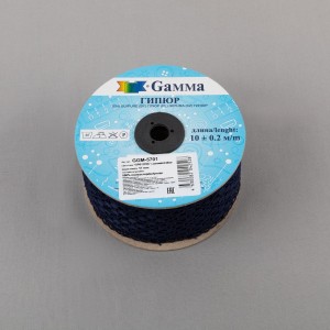 Гипюр "Gamma"   57 мм  GGM-5701   в пакете   10 м ± 0.2   Турция GP012DB т.синий