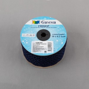 Гипюр "Gamma"   65 мм  GGM-6501   в пакете   10 м ± 0.2   Турция GP012DB т.синий