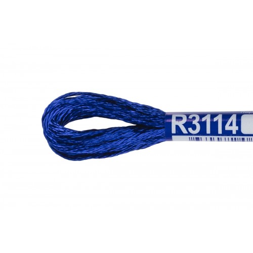 Нитки для вышивания "Gamma"   мулине   100\% вискоза   12 x  8 м R3114 синий