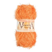 Пряжа VISANTIA "TRAFKA"   100\% полиэстер   5 шт. х  100 г  150 м ± 3 м №0018 св.оранжевый