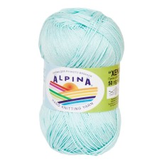 Пряжа ALPINA "XENIA"   100\% мерсеризованный хлопок   10 шт. х  50 г  240 м ± 10 м №139 св. бирюза