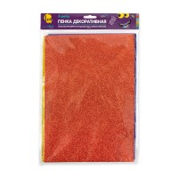"Лео"   "Играй"   Пенка декоративная (фоамиран)   DPK-01   2 г/м2  A4   21 х  29.7 см  6 цв. №01 ассорти с блестками