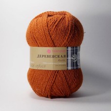 Пряжа Пехорская ПТ "Деревенская"   100\% шерсть   10 шт. х  100 г  250 м ± 15 м №030 св.теракот