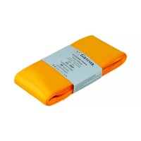 Лента атласная 50 мм ( 2 ")  "Gamma"   AL-50P   ФАСОВКА   5 x  5.4 м №064 желтый