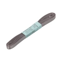 Лента атласная 6 мм ( 1/4 ")  "Gamma"   AL-6P   ФАСОВКА   10 x  5.4 м №126 серый