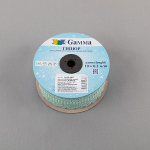 Гипюр "Gamma"   50 мм  GGM-5002   в рулоне   10 м ± 0.2 GP018LGRN  мятный