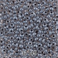 Бисер Чехия круглый 1   10/0   2.3 мм  500 г 37149 (Ф034) серый