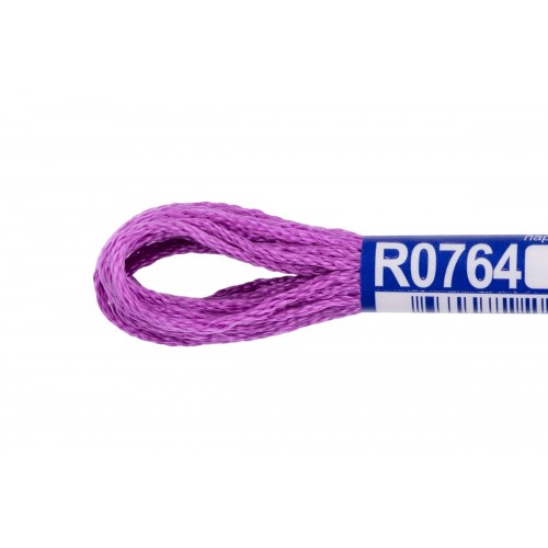 Нитки для вышивания "Gamma"   мулине   100\% вискоза   12 x  8 м R0764 сиреневый