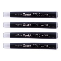 "Pentel"   Картридж для Pocket Brush Pen, в упаковке   4 шт. FP10-AO черные чернила