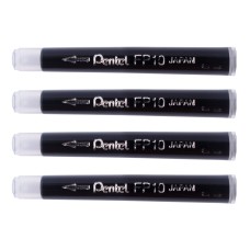 "Pentel"   Картридж для Pocket Brush Pen, в упаковке   4 шт. FP10-AO черные чернила