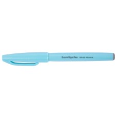 "Pentel"   Фломастер-кисть Brush Sign Pen   2,0 мм   кисть SES15C-S2X лазурно-синий