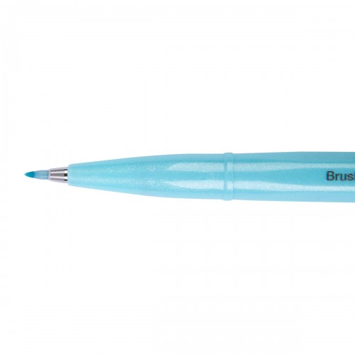 "Pentel"   Фломастер-кисть Brush Sign Pen   2,0 мм   кисть SES15C-S2X лазурно-синий