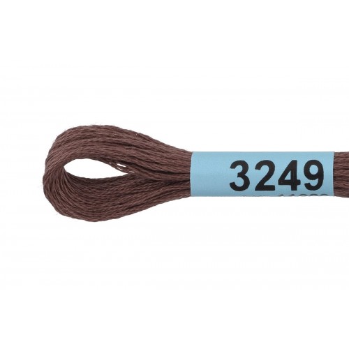 Нитки для вышивания "Gamma"    мулине  ( 3173-6115 )  100\% хлопок   24 x  8 м №3249 св.коричневый