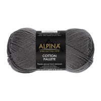 Пряжа ALPINA "COTTON PALLETE"   50\% хлопок, 50\% акрил   10 шт. х  50 г  205 м ± 5 м №04 серый