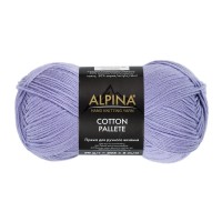 Пряжа ALPINA "COTTON PALLETE"   50\% хлопок, 50\% акрил   10 шт. х  50 г  205 м ± 5 м №15 бл.сиреневый